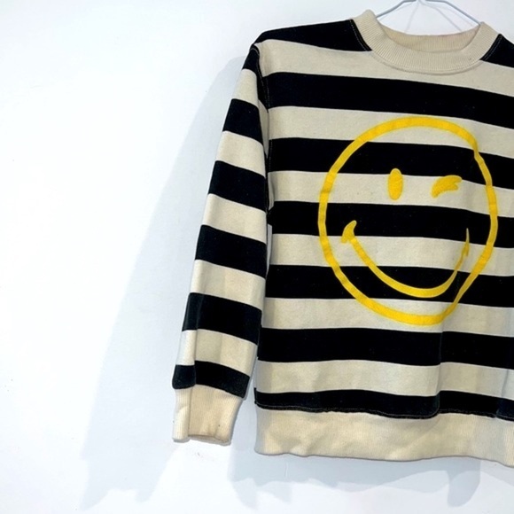 ZARA X Smiley World kids smiley stripes long sleeves top size 9 - Picture 7 of 15
